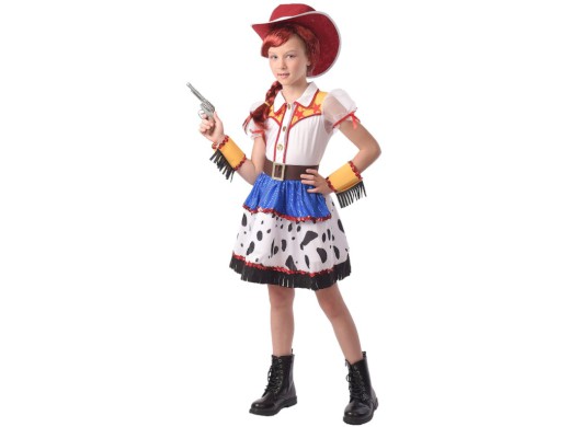 09405 - Šaty na karneval - kovbojská dívka, 110 - 120 cm