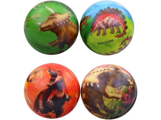 Míček dinosaurus, 12 ks v display boxu, 6,5 cm