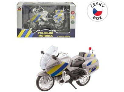 95807 - Motorka policejní kovová, 18 cm