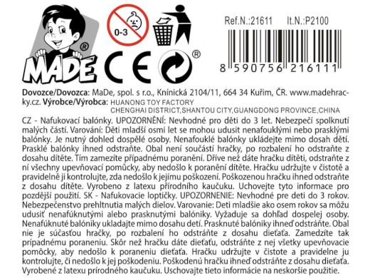 Sada nafukovacích balónků s pumpičkou