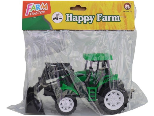 12944 - MaDe Traktor s nástojem, v sáčku, 18 x 7 x 8,5 cm