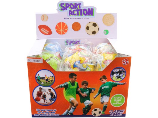 Míčky 9 cm, 12 ks v display boxu