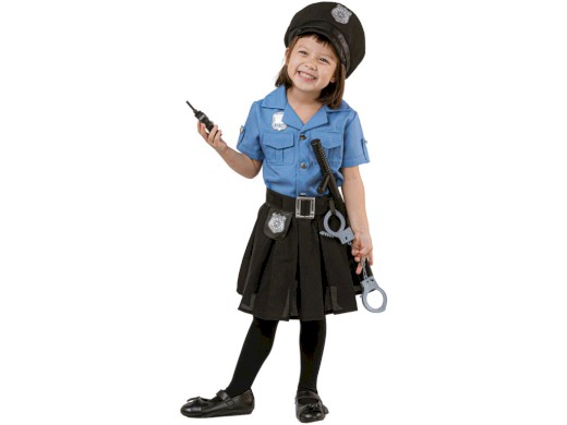 Šaty na karneval - policistka, 92-104cm
