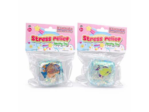 Relaxační kostka s rybou, 5 cm