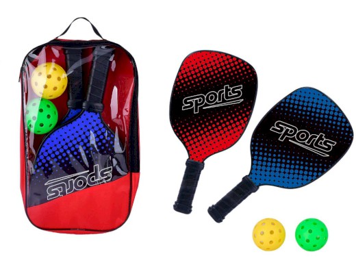 Pálky s míčky v pouzdře