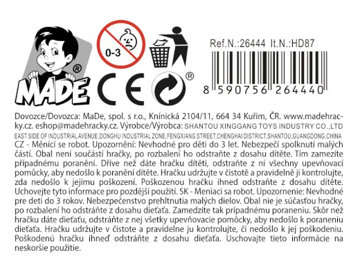 Měnící se robot, 8 ks v display boxu