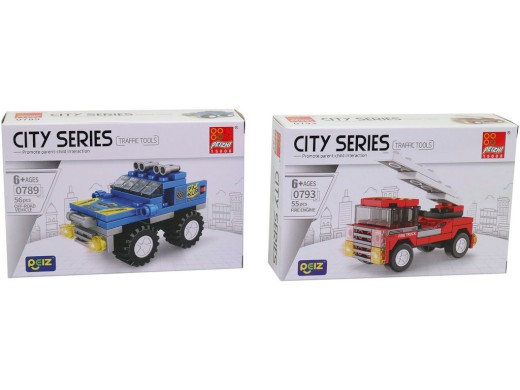 18099 - Auto sportovní, volná kola, 16 ks v display boxu