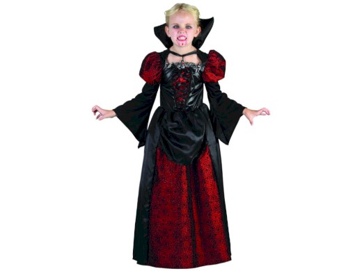 09174 - Šaty na karneval - upírka, 110 - 120 cm