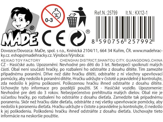 Auto hasiči na kartě