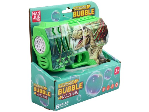 Pistole bublifuk dinosaurus, na baterie, 16 cm