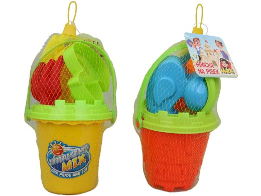 17554 - Souprava na písek, 6 ks, 13 x 11 x 20 cm, 16 ks display boxu