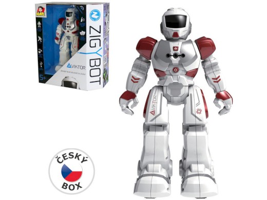 01889 - MaDe Robot Viktor 27cm, 21 funkcí, červený