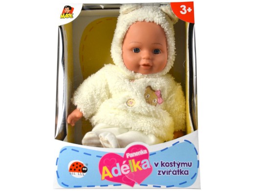 03704 - Panenka zvířátko, 33 cm