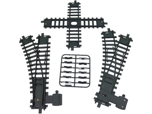 20535 - Koleje sada, 22 cm, 1 x křížení, 2 x vyhýbka, spojky