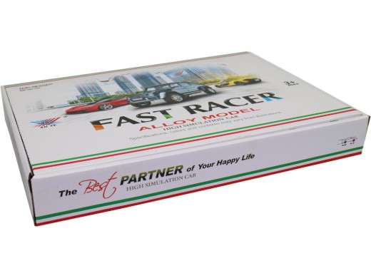 14241 - Auto závodní kovové, zpětný chod, 11,5 x 5 x 3,5 cm