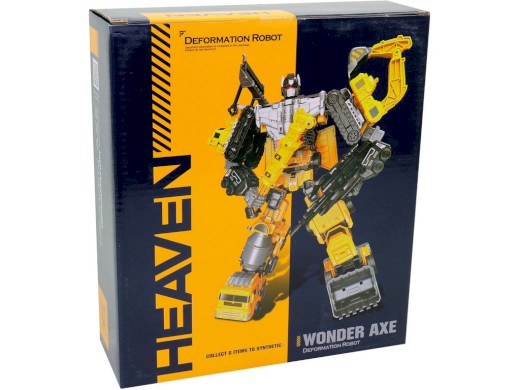 16338 - Robot, transformace, jeřáb, 13 x 6 x 18 cm