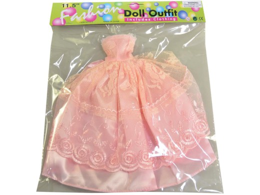 59728 - Šaty plesové pro panenku, 21 druhů - mix, 26 cm