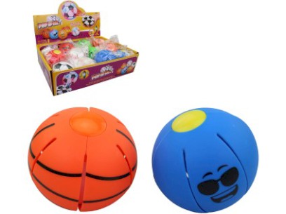 17447 - Míček blikající, 12 ks v display boxu, 8,5 cm