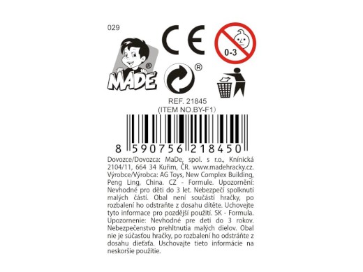 Formule na kartě, 3 barvy, 26 cm