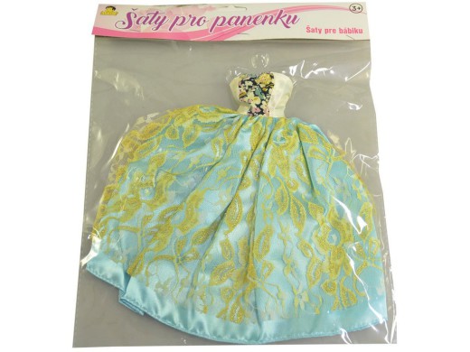59728 - Šaty plesové pro panenku, 21 druhů - mix, 26 cm