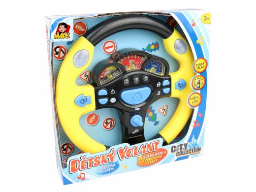 MaDe zvukový volant červená česky mluvící