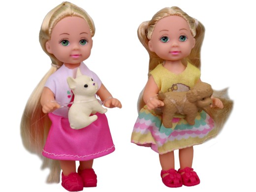 Panenka s pejskem, 11 cm, 12 ks v display boxu,