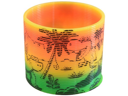 10512 - Pružina s dinosarury 6,5 cm, 12 ks v boxu