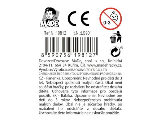 Panenka 24 cm, 12 ks v display boxu