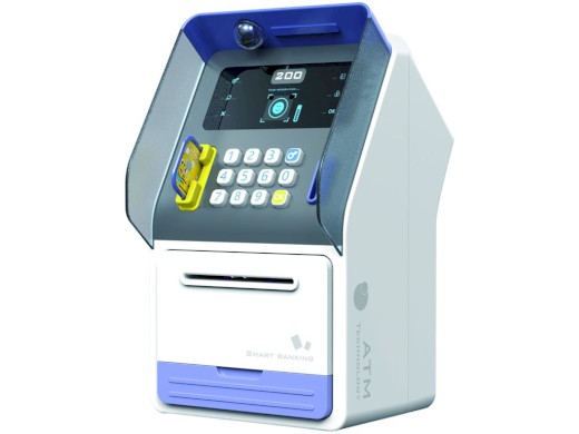 Dětská pokladnička bankomat s rozpoznáním obličeje