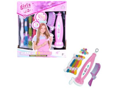 Zaplétač korálků do vlasů s příslušenstvím, 24 x 21 cm