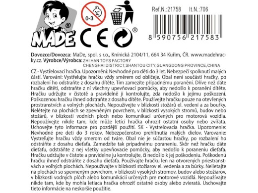 Vystřelovací disk, 14 cm