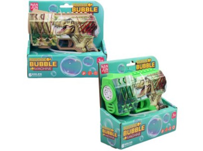Pistole bublifuk dinosaurus, na baterie, 16 cm