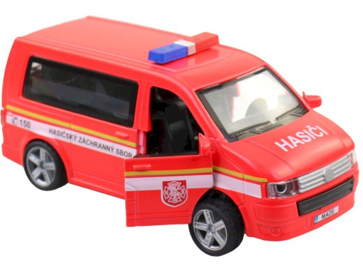 Auto, hasičská dodávka, CZ design i box