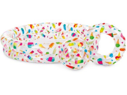 67681-in59460np Intex 59460NP - Bazén dětský + kruh + míč 122 x 25 cm