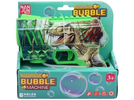 Pistole bublifuk dinosaurus, na baterie, 16 cm