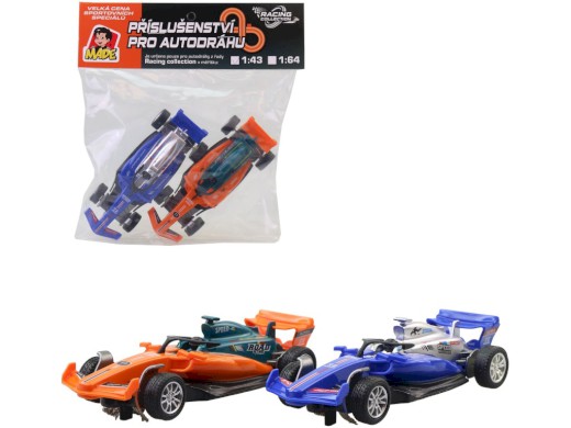 21566 - Autodráha náhradní autíčka formule, 2 ks 1:43