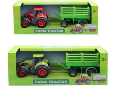 Traktor s přívěsem, 21 cm