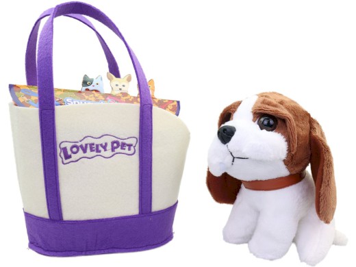 15796 - Pejsek s taškou, 18 x 10 cm