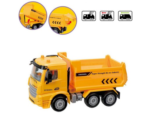 08123 - Auto stavební na setrvačník, 16 cm