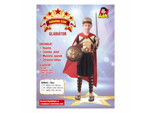 09532 - Šaty na karneval - gladiátor, 120 - 130 cm