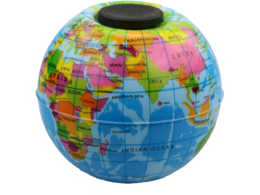 Míček spiner planeta, 12 ks v display boxu, 8 cm