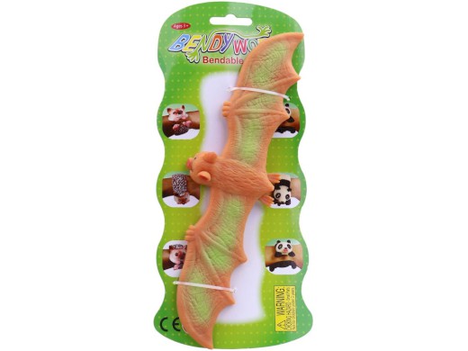 Náramek netopýr barevný na kartě, 25 cm