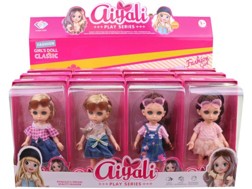 Panenka s brýlemi, 12 ks v display boxu, 16 cm