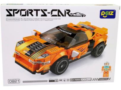 Malý mechanik kostky, závodní auto, 203 kostek