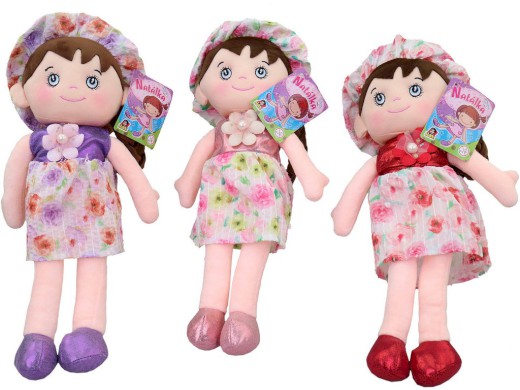 20126 - Panenka textilní květinka, 40 cm