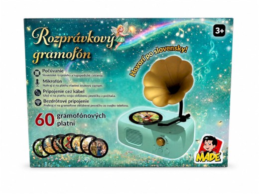 MaDe Kouzelný gramofon – 60 disků s pohádkami, písničkami a zvuky SK