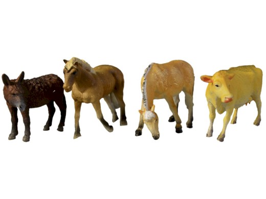 02418 - Zvířátka domácí, 12 ks, 13 cm