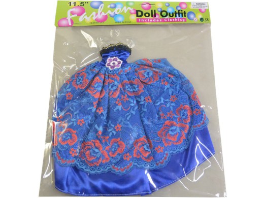 59728 - Šaty plesové pro panenku, 21 druhů - mix, 26 cm