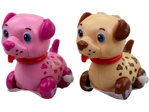 Pejsek na natažení, 12 ks v display boxu, 9 cm