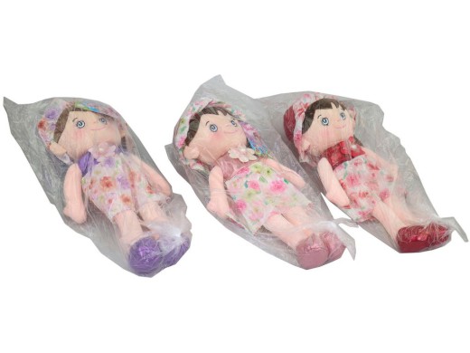 20126 - Panenka textilní květinka, 40 cm